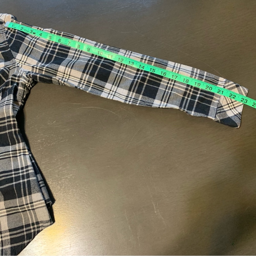 Pendleton Wool Button Up Grey And Black Plaid, Wo… - image 8